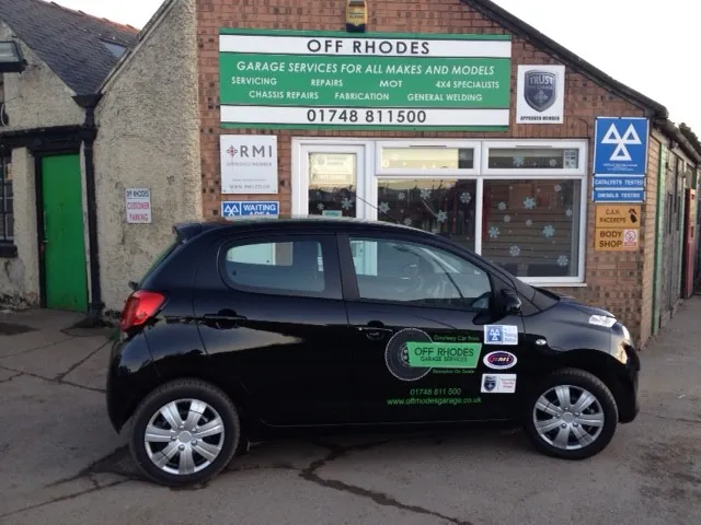 One of the Off Rhodes courtesy cars